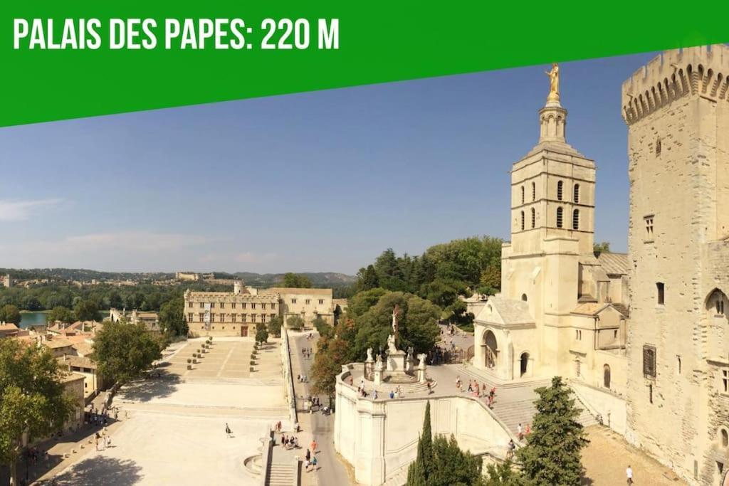 Apartament La Cachette De L'Horloge - Ac Clim - Wifi - 100M Palais Des Papes Awinion Zewnętrze zdjęcie